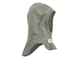 Lilano Lilano Baby und Kinder Helmmütze Schlupfmütze Wolle Seide melange-grau Gr.86/92 - Kopfumfang 50 cm – Produktbild 1 von 1