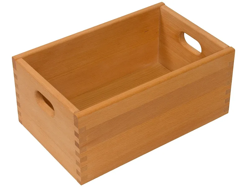 Caritas Werkstätten Caritas Werkstätten Spielzeugkiste klein, Buche Massivholz, geölt Maße 39 x 17,8 x 25 cm (B x H x T) – Produktbild 1 von 2