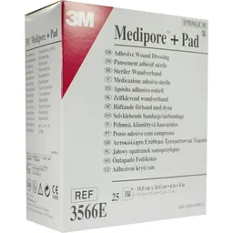 Solventum Germany MEDIPORE Plus Pad 3566E steriler Wundverband 25 St Verband – Produktbild 1 von 1