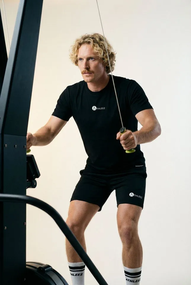 THE FACE OF ELEMENTS THE FACE OF ELEMENTS Trainingsshirt LYO.Pure – Atmungsaktives Herren Sportshirt aus TENCEL™ Lyocell, Schwarz, – Produktbild 4 von 4