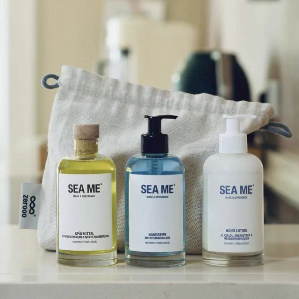 SEA ME SEA ME Mehrweg Starter Set | mit Handseife, Hand Lotion & Spülmittel | vegan | Mehrweg-Glas jeweils 250 ml – Produktbild 3 von 3