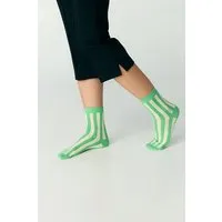 Jutelaune Jutelaune Stripe Socks - GRS und OEKO-TEX Zertifizierungen, Grün & weiss, – Produktbild 1 von 1