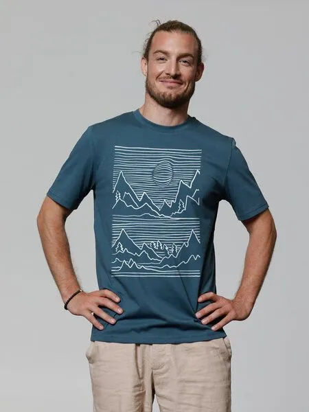 watapparel watapparel T-Shirt Unisex Mountains, Stargazer, – Produktbild 2 von 4