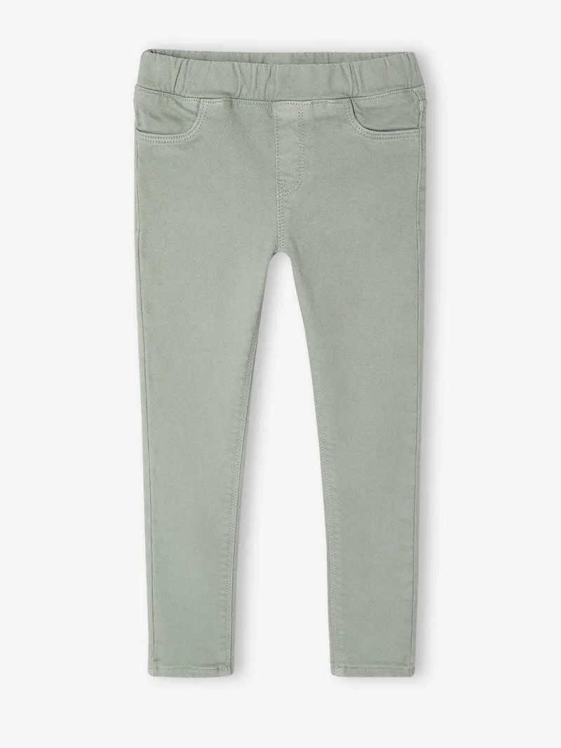 Vertbaudet Mädchen Slim-Fit-Treggings BASIC salbei, Salbeigrün, – Produktbild 1 von 4
