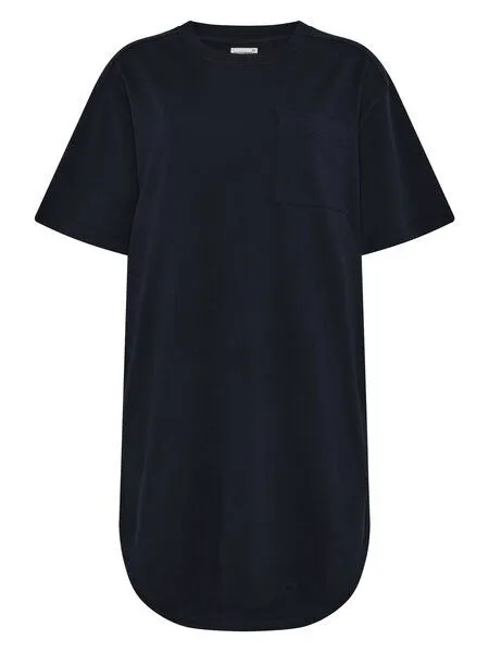 KnowledgeCotton Apparel KnowledgeCotton Apparel T-Shirt-Kleid aus Bio-Baumwolle, Blau-night-sky, – Produktbild 1 von 1
