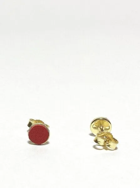 monday market monday market Ohrstecker Rebekka, Gold-rot, – Produktbild 4 von 4