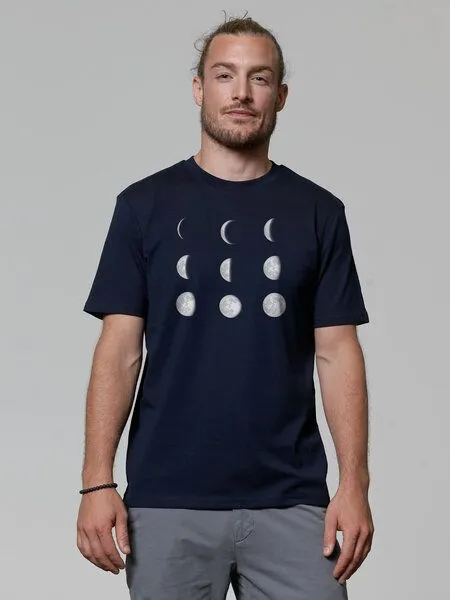 watapparel watapparel T-Shirt Unisex Moonphases, French navy, – Produktbild 2 von 3