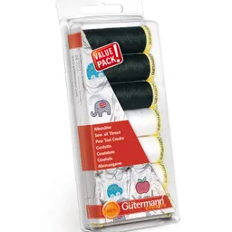 Gütermann Gütermann Nähfaden Set Schwarz/Weiß 7x100m – Produktbild 1 von 1