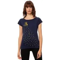 FellHerz FellHerz Damen T-Shirt Doglove, Blau, – Produktbild 1 von 2