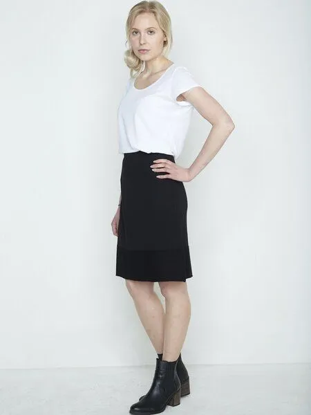 Susan's Fashion Susan's Fashion Rock Jana aus Biomerinowolle, Schwarz, – Produktbild 3 von 4