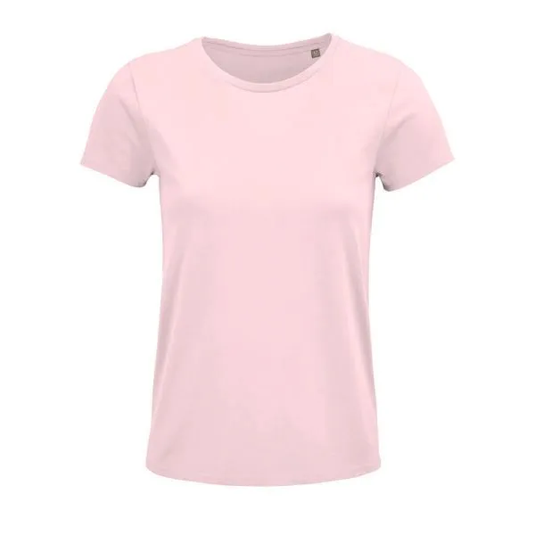 Sol's Sol's Damen T-Shirt Kurzarm Rundhals aus Bio - Baumwolle, Pale pink, – Produktbild 1 von 4