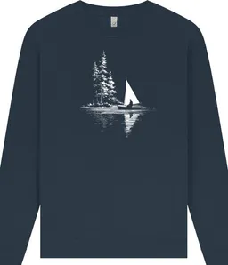 Spreecult Spreecult Segelboot- Unisex Sweatshirt - Bio und Fair - Wald Natur Nacht – Produktbild 1 von 1
