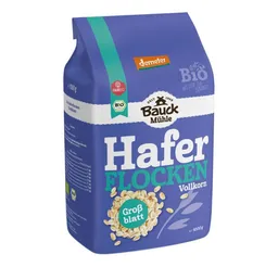 Bauck Mühle Cerealien Haferflocken - Großblatt demeter 1kg – Produktbild 1 von 1