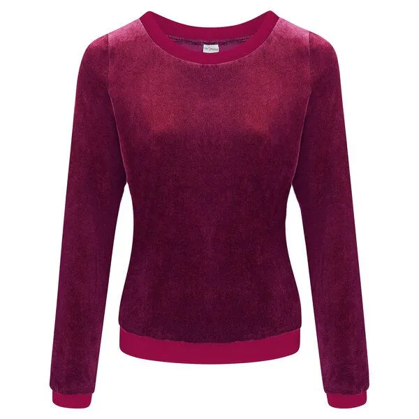 Frija Omina Frija Omina Bio Nicki Pullover Onne, Beere (rot), – Produktbild 1 von 4