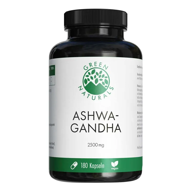 Green Naturals GREEN NATURALS Ashwagandha 2500mg Hochdosiert – Produktbild 1 von 1