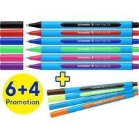 Schneider Schneider 10er-Pack Kugelschreiber "Slider Edge XB" 6+4 Gratis, sortiert – Produktbild 1 von 1