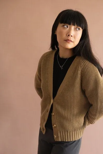 TIRALAHILACHA TIRALAHILACHA Golah short cardigan, Braun, – Produktbild 2 von 2