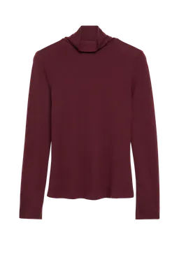 s.Oliver Dünnes Rollkragenshirt aus Lyocell-Woll-mix – Produktbild 1 von 1