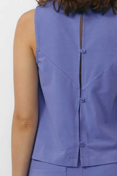 SUITE13LAB Suite13lab Ärmelloses Damentop SIL, Mid blue(blau), – Produktbild 4 von 4