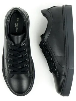 Will's Vegan Shop Will's Vegan Shop Kids NY Sneakers Schwarz Unisex – Produktbild 1 von 1
