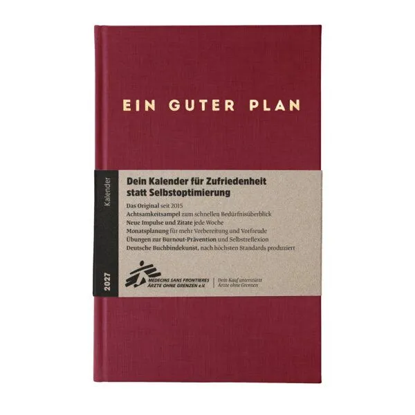 Ein guter Plan Ein guter Plan 2027 – Terminkalender für mehr Achtsamkeit und weniger Stress, Rubin, – Produktbild 1 von 4