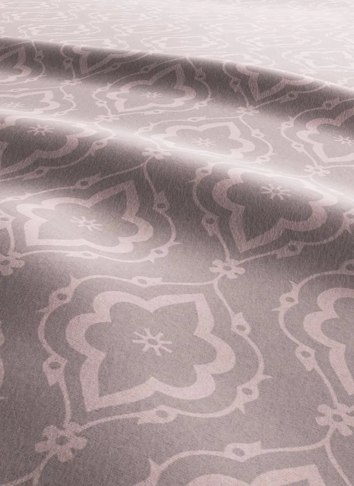 OTTO home Bettwäsche Cremona in Gr. 135x200, 155x220 cm u.a. Bettwäsche-Set mit Ornamenten, Biber, 2 teilig, romantische Bettwäsche in verschiedenen Qualitäten, ab Gr. 135x200 cm, Grau|rosa, – Produktbild 4 von 7