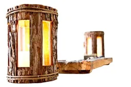 ReineNatur ReineNatur Rundes Windlicht aus Nadelholz - Rinde - eckige Fenster – Glaszylinder - Größe: 27x16 cm – Produktbild 1 von 1