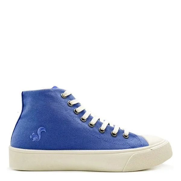 thies Veganer Sneaker "thies ® Natural Dye Cup Hi" aus Biobaumwolle, Indigo (blau), – Produktbild 1 von 4