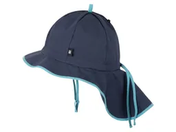Pure pure by Bauer PURE PURE by Bauer Baby und Kinder Sonnenschutz Mütze mit Bindebändern UV 50 indigo Gr. 45 – Produktbild 1 von 1