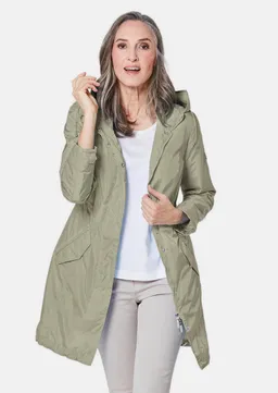 Goldner Trendiger leichter Regen Parka aus funktionalem Material - stein - Gr. 48 von Goldner Fashion – Produktbild 1 von 1