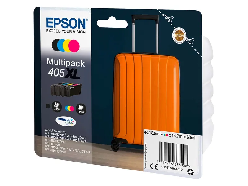 Epson Epson Tintenpatrone 405XL schwarz, cyan, magenta, gelb 4er-Set – Produktbild 1 von 3