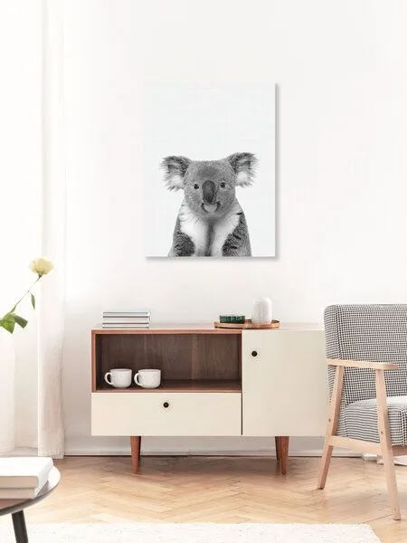 Photocircle Photocircle Poster / Leinwandbild - Koala (Black and White) – Produktbild 3 von 4