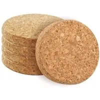 Kork Deko Kork-Deko 5er-Pack Korkpad: Geometrische Formen aus Presskork | Ideal für Hobby, Basteln und Modellbau | Maße 7x0,8 cm – Produktbild 1 von 1