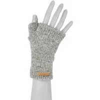 short'n'pietz short'n'pietz Handstulpen aus Schurwolle für Kinder, handgestrickt, Hellgrau, – Produktbild 1 von 1