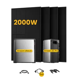 EcoFlow EcoFlow Stream Ultra X, All-in-One Speicher für Balkonkraftwerke, mit 4 x 500 Bifaziale Solarmodule, by Powerness - Stream Ultra X + Stream AC Pro | 5760Wh / ohne Zubehör / Standardversand – Produktbild 1 von 1