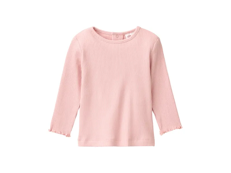 People Wear Organic People Wear Organic Langarm-Shirt rip blassrosa 86/92, Rosa, – Produktbild 1 von 2