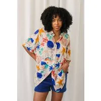 TWOTHIRDS TWOTHIRDS Damen vegan Shirt Stora Herro Surf Abstract Print – Produktbild 1 von 1