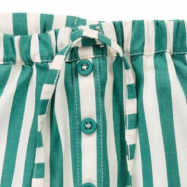Sense Organics Sense Organics Baby Shorts grün-weiß gestreift, Modell LEI, Green, – Produktbild 2 von 3