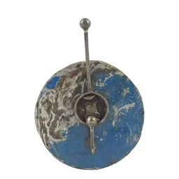 Moogoo Creative Africa Moogoo Creative Africa Upcycling Ölfass Garderobe - 1fach - Blau & Rot - 20cm – Produktbild 1 von 1