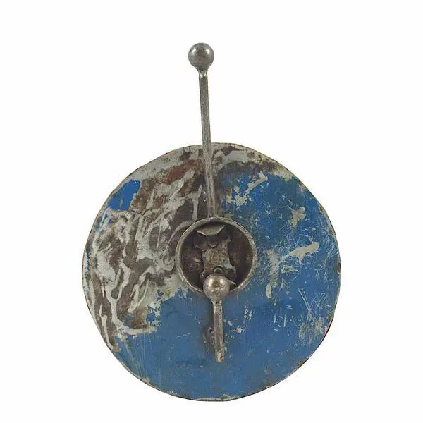 Moogoo Creative Africa Moogoo Creative Africa Upcycling Ölfass Garderobe 1fach Blau & Rot 20cm, Blau, – Produktbild 1 von 2