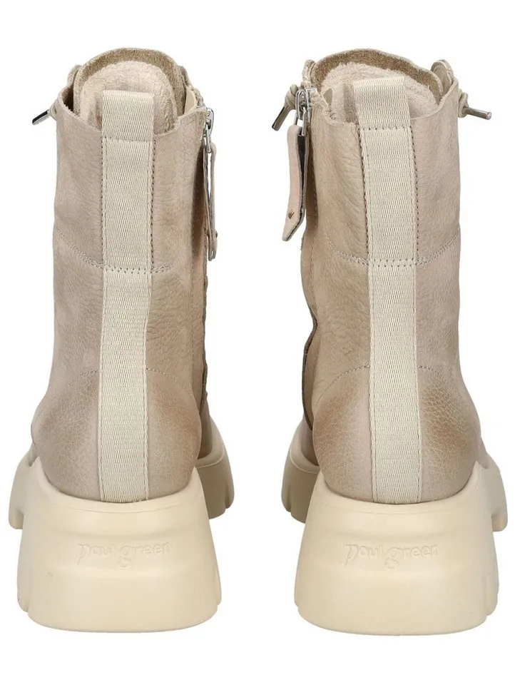 Paul Green Paul Green Stiefelette Nubukleder Schnürstiefelette, Beige|grau, – Produktbild 5 von 5