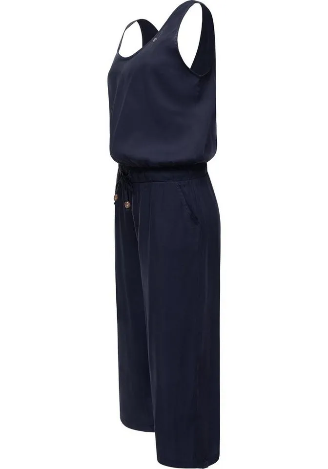 ragwear ragwear Jumpsuit Suky schicker, langer Damen Overall mit Tunnelzug, Blau, – Produktbild 2 von 2