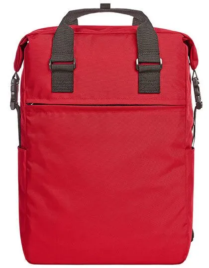 Halfar Recycelter Laptop Rucksack von Halfar, Rot, – Produktbild 1 von 1