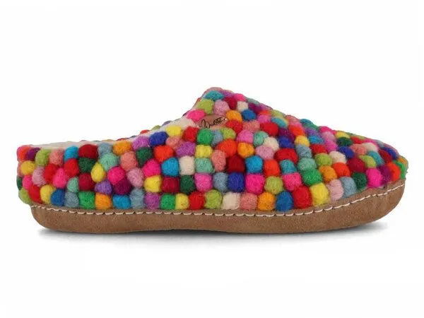 WoolFit WoolFit Barfuß-Hausschuhe „Footprint“ hand-gefilzt, extra weich & flexibel, Mehrfarbig, – Produktbild 2 von 4