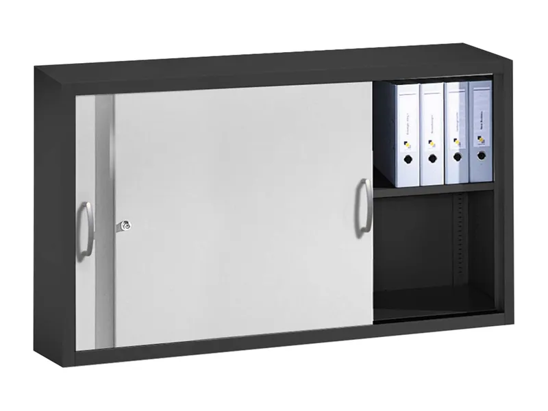 C+P C+P Aufsatzschrank Schiebetürenschränke aus Stahl 160 cm breit T 40 H 79 – Produktbild 1 von 1