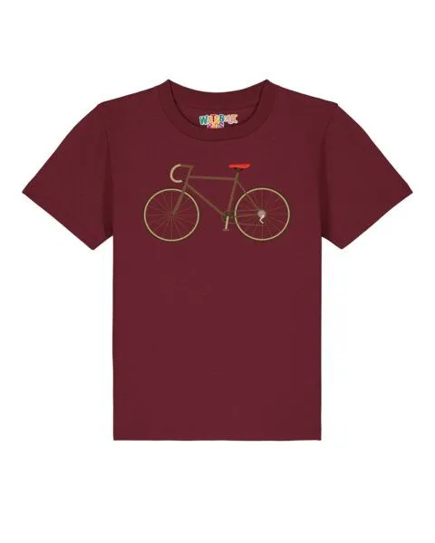 watabout.kids watabout.kids T-Shirt Kinder Fahrrad, Burgundy, – Produktbild 1 von 2