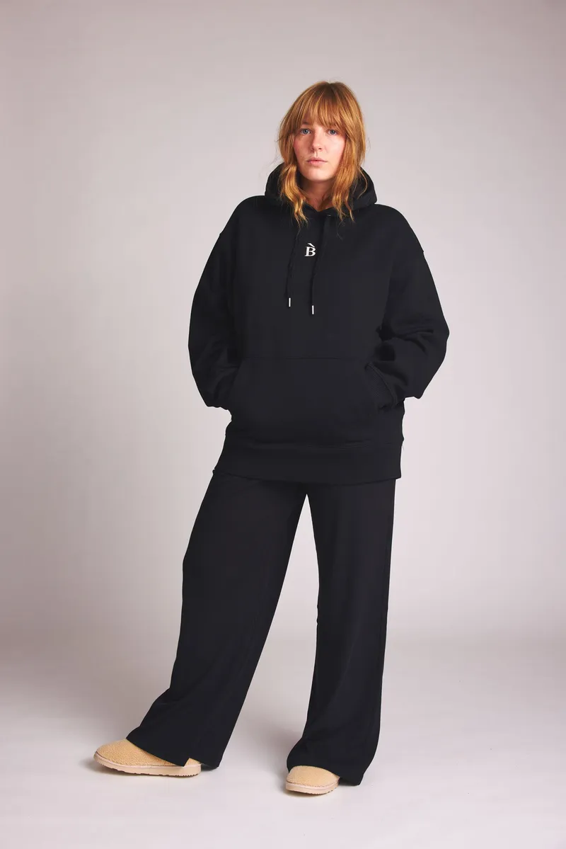 Baìge the Label Baìge the Label Damen vegan Hoodie Mit B-Stich, Schwarz, – Produktbild 1 von 2