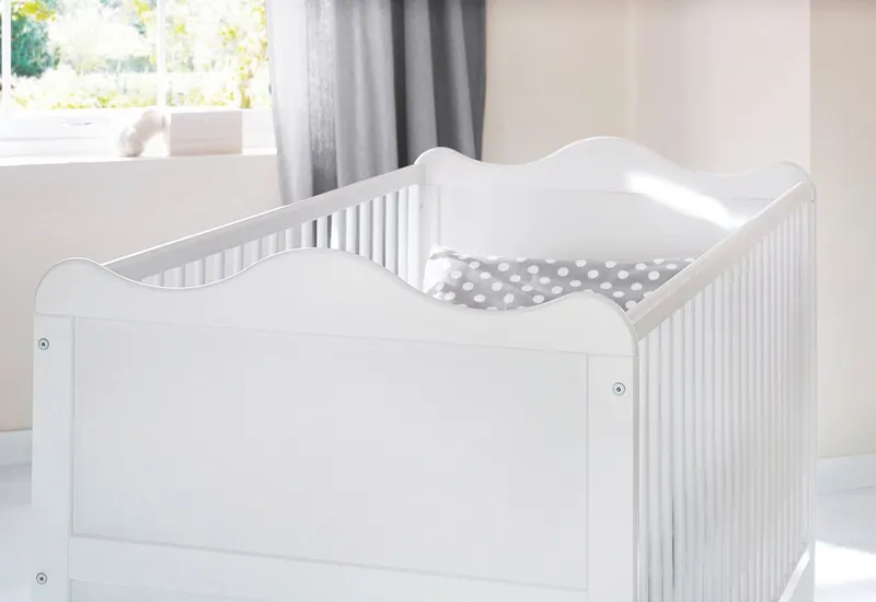 Pinolino Pinolino Babymöbel-Set Kinderzimmer-Set 'Florentina' breit groß, 3-tlg., Weiß, – Produktbild 2 von 3