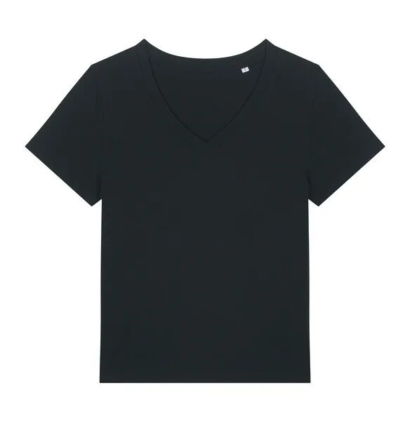 Greenspired Greenspired Nachhaltiges Damen V-Neck Shirt 155g/m² XS-XXL, Schwarz, – Produktbild 1 von 1