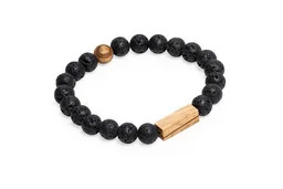 BeWooden BeWooden Perlenarmband mit Holzdetails "Lava Bracelet" – Produktbild 1 von 1